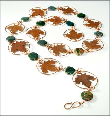 Egyptian Spiral necklace and earrings